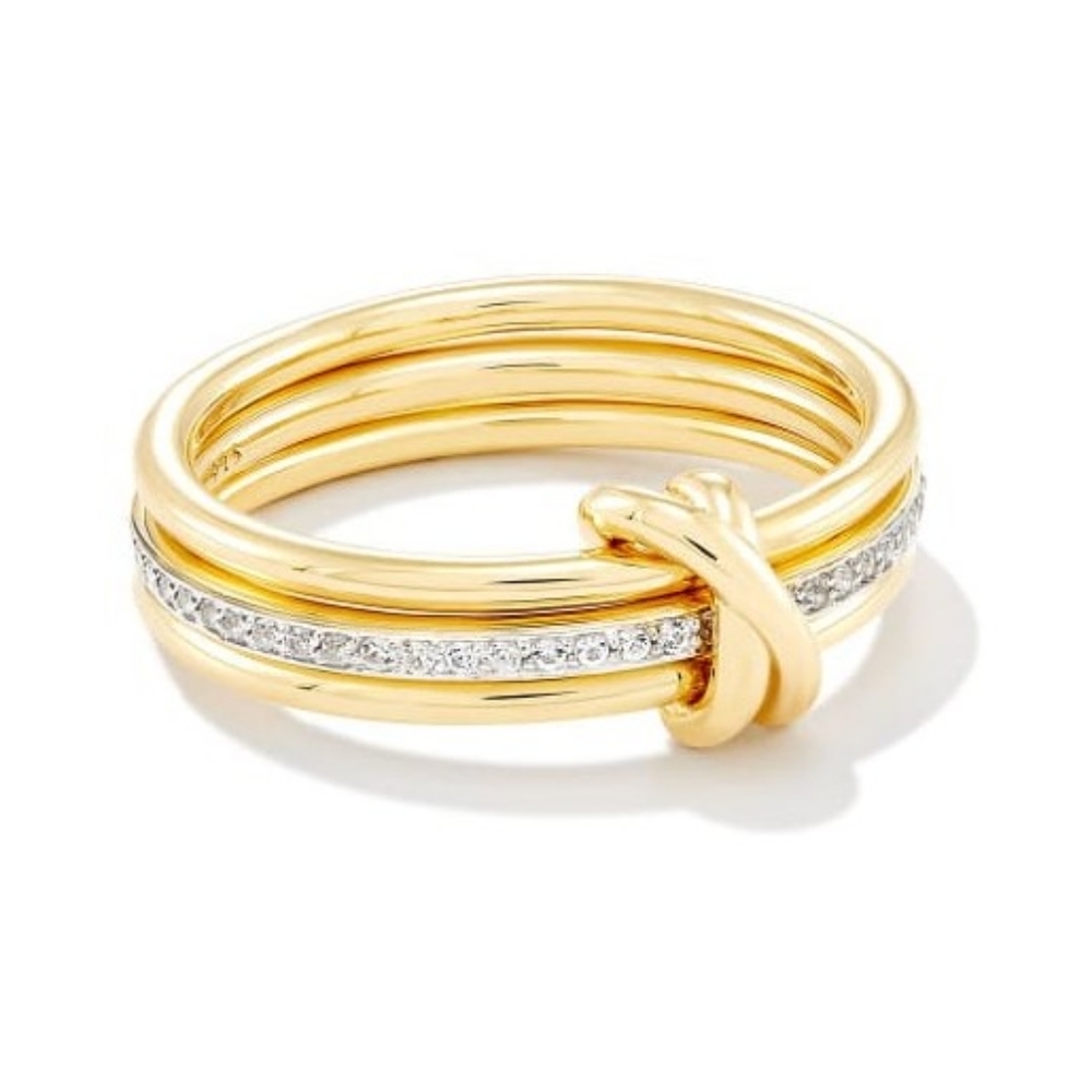Kendra Scott 'Tia Band' 18k Gold Vermeil Ring